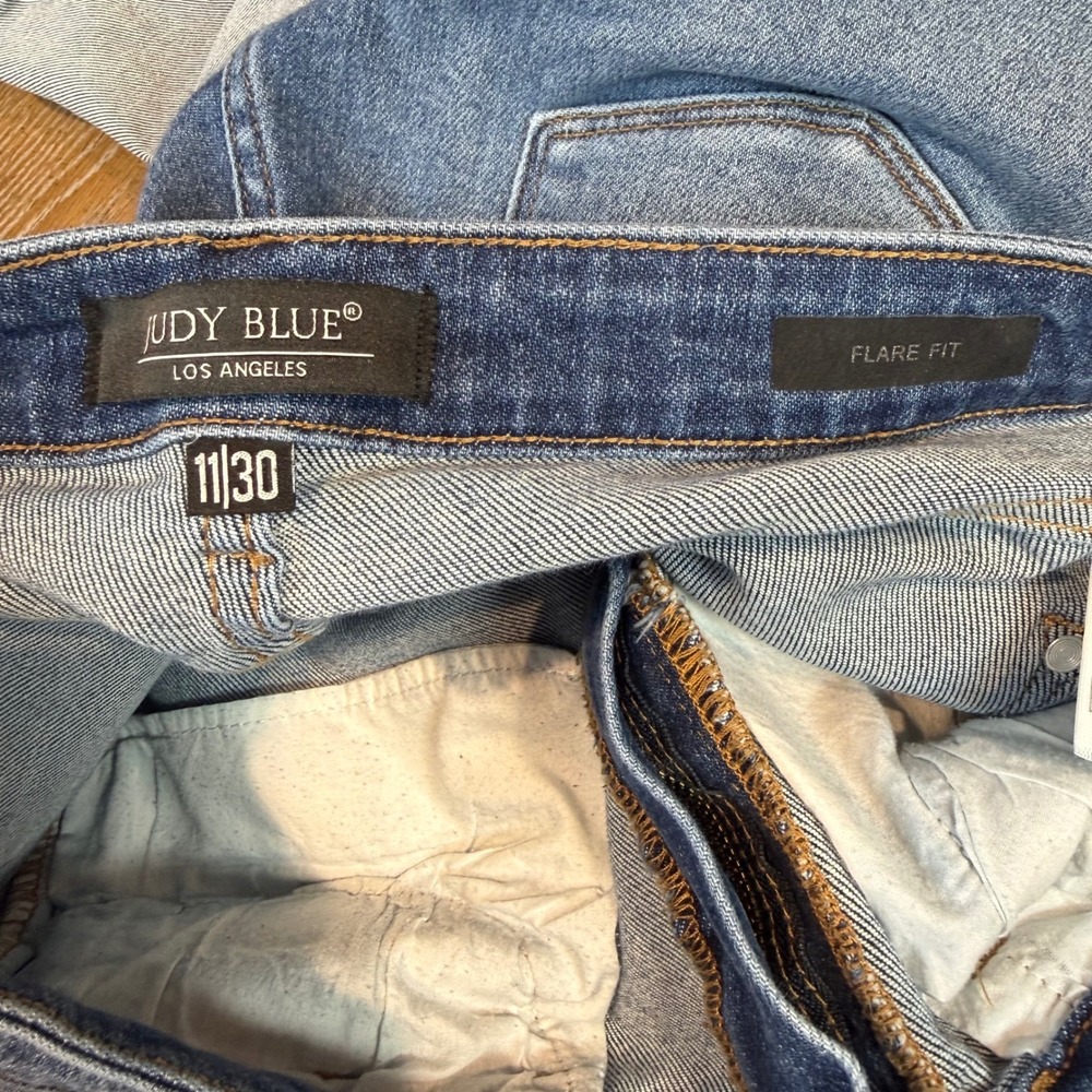 Judy Blue Georgia Panel Flare Jeans Bell Bottoms Size 11/30 - Picture 6 of 10